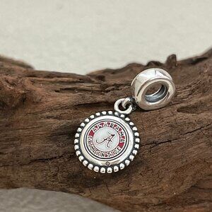Pandora University of Alabama Alabama Crimson Tide S925 Silver Dangle Charm